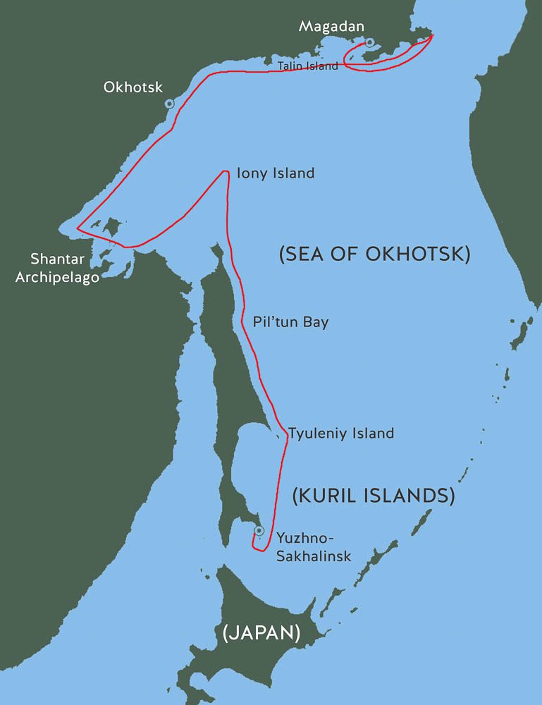 map - Sea of Okhotsk